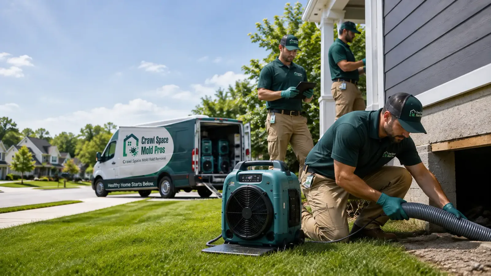 Crawl Space Mold Removal in Croton, OH